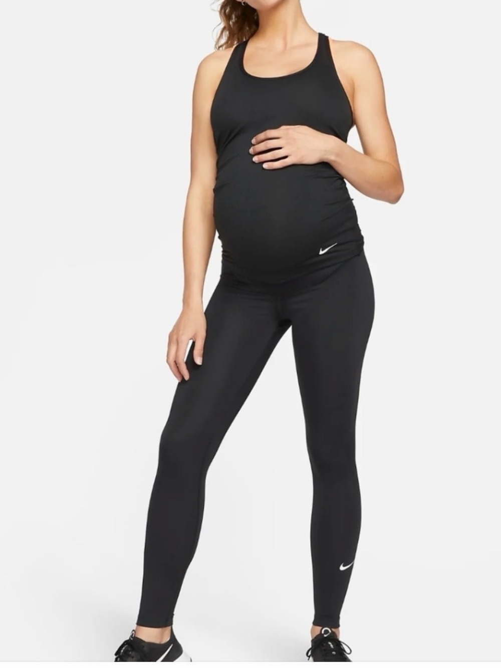 Nike Black Maternity 7/8 Length Leggings -XS